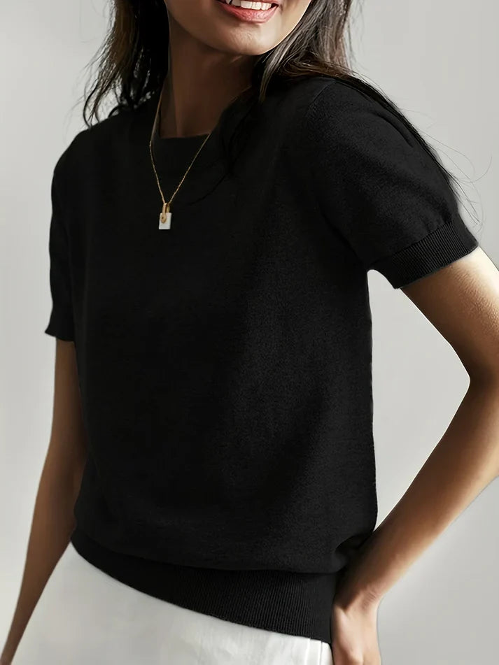 Pull léger à manches courtes | Parfait pour le printemps