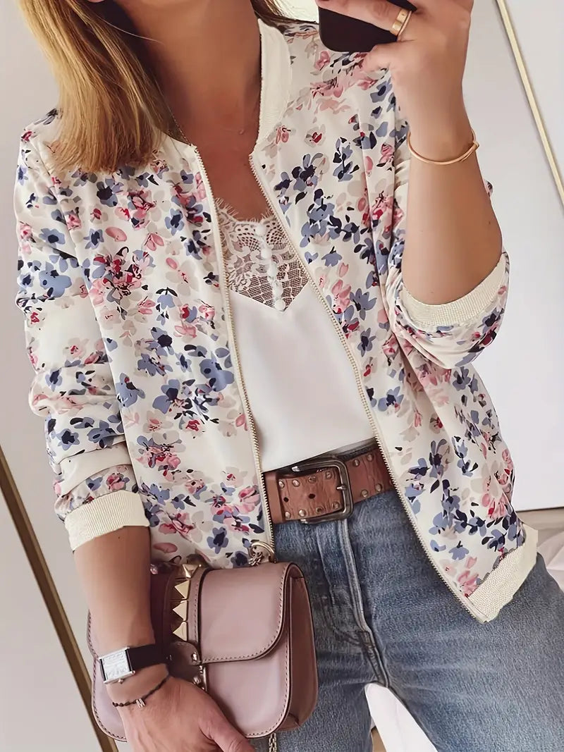 Veste légère à motif floral | Style féminin au quotidien