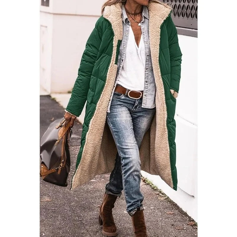Manteau long doublé | Parfait pour l'hiver