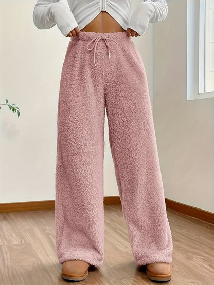 Pantalon ample effet peluche | Confort cocooning