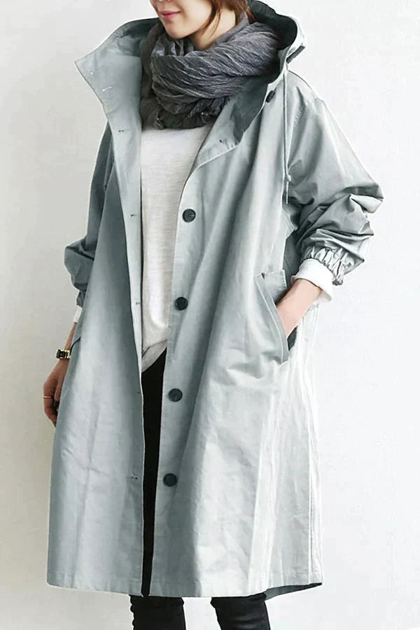 Trench imperméable | Style ample pour mi-saison