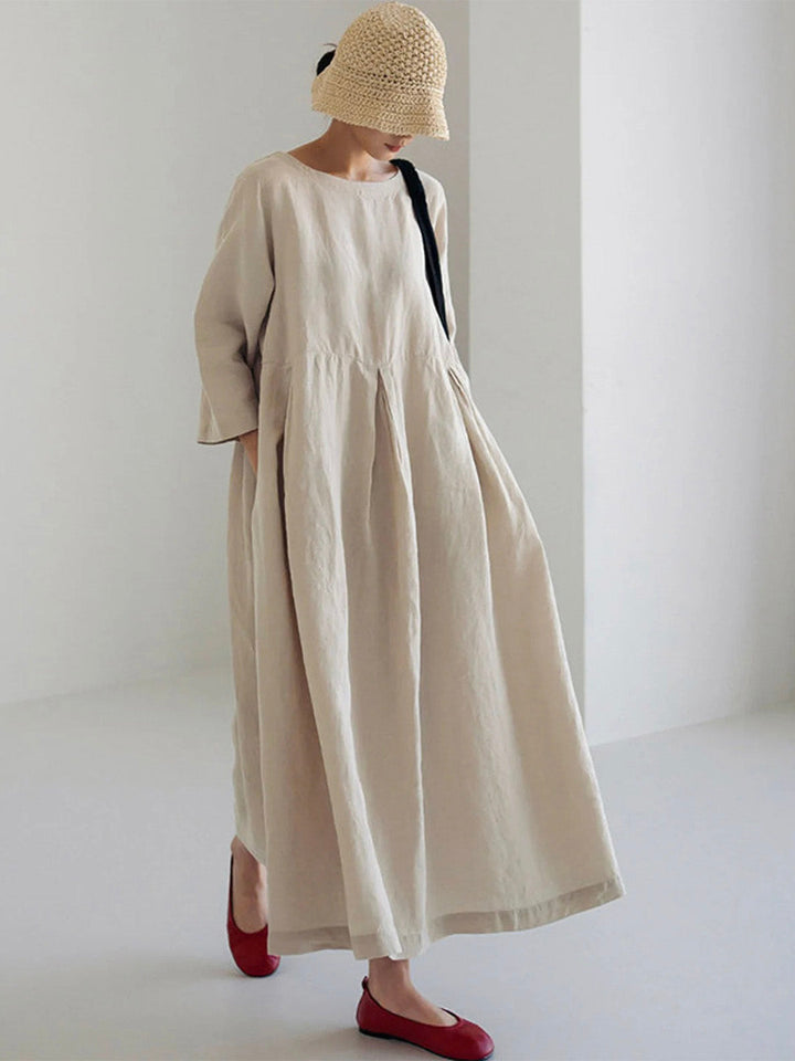 Robe longue ample minimaliste | Élégance légère pour l'été