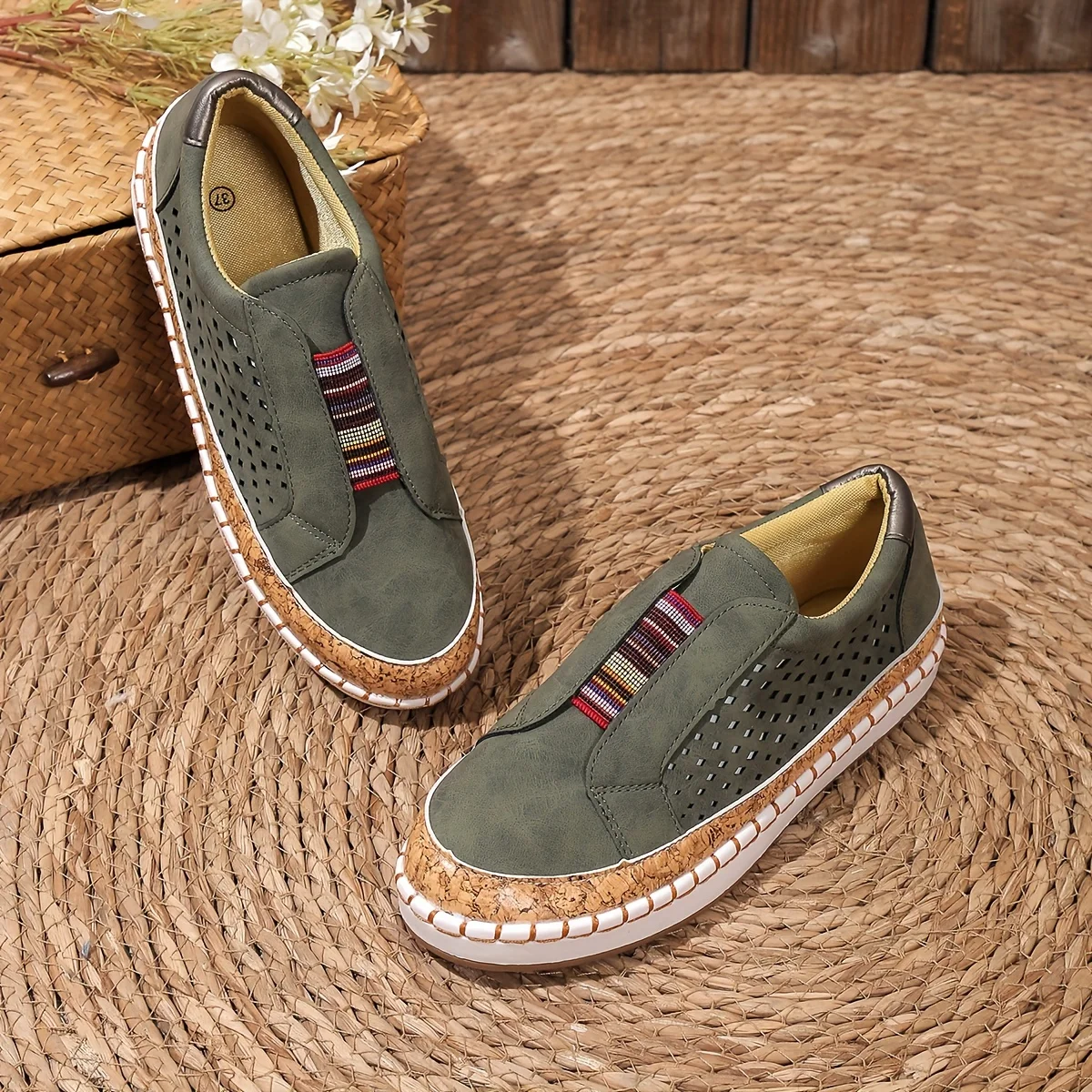 Chaussures à enfiler confort | Marche quotidienne légère