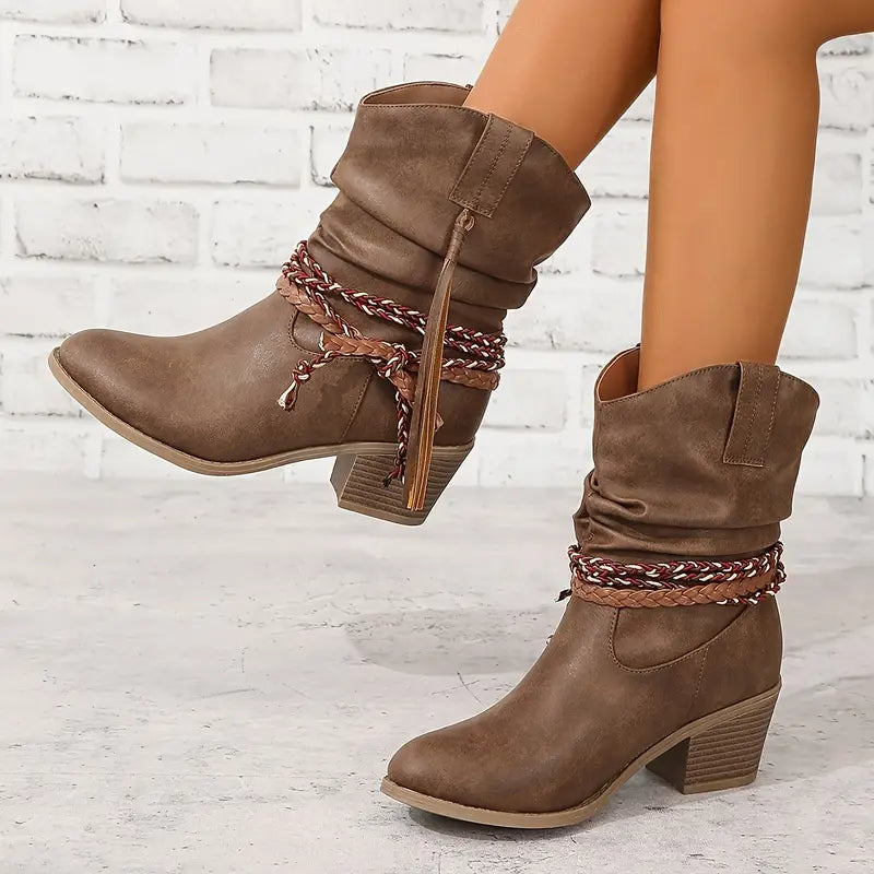 Bottines | Style western avec talon bloc