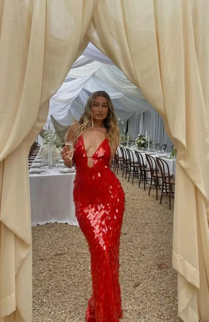 Robe à paillettes dos nu | Parfaite pour les soirées élégantes