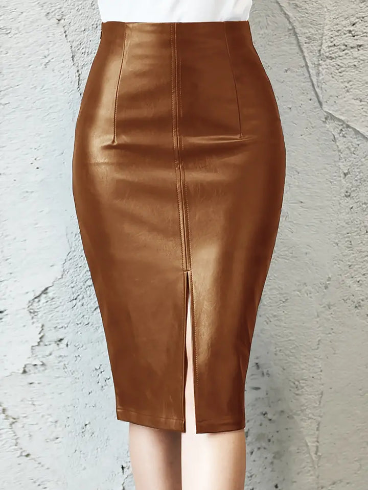 Jupe midi taille haute | Style urbain affirmé