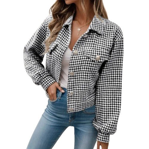 Veste à carreaux femme | Élégance décontractée