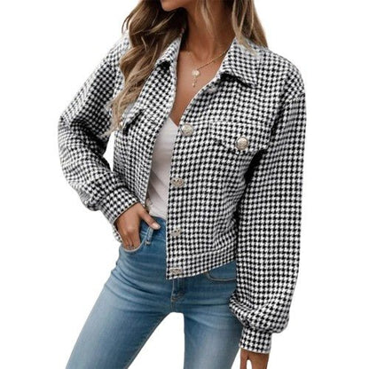 Veste à carreaux femme | Élégance décontractée