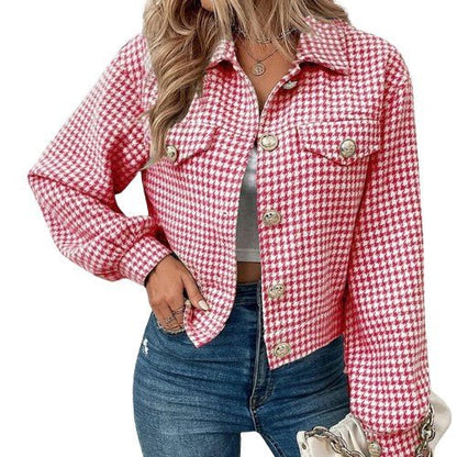 Veste à carreaux femme | Élégance décontractée