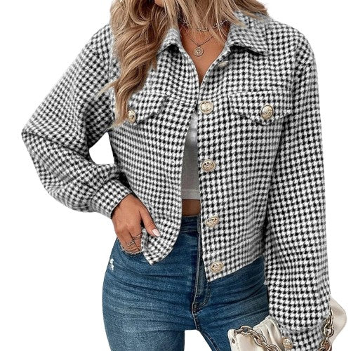 Veste à carreaux femme | Élégance décontractée