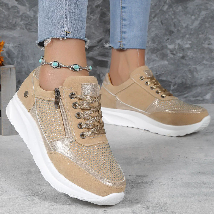 Baskets orthopédiques à strass | Maintien confortable au quotidien