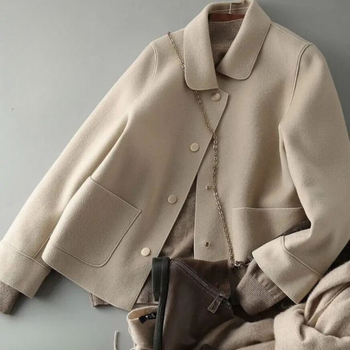 Veste courte style laine | Élégance minimaliste pour l'automne