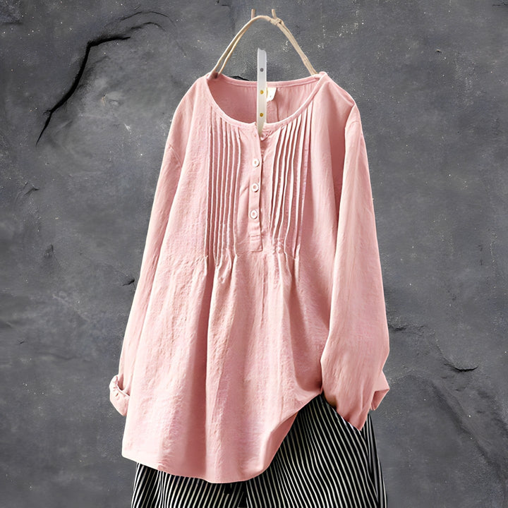 Blouse plissée décontractée | Style chic au quotidien