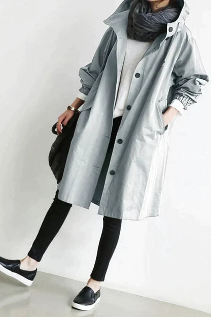 Trench imperméable | Style ample pour mi-saison
