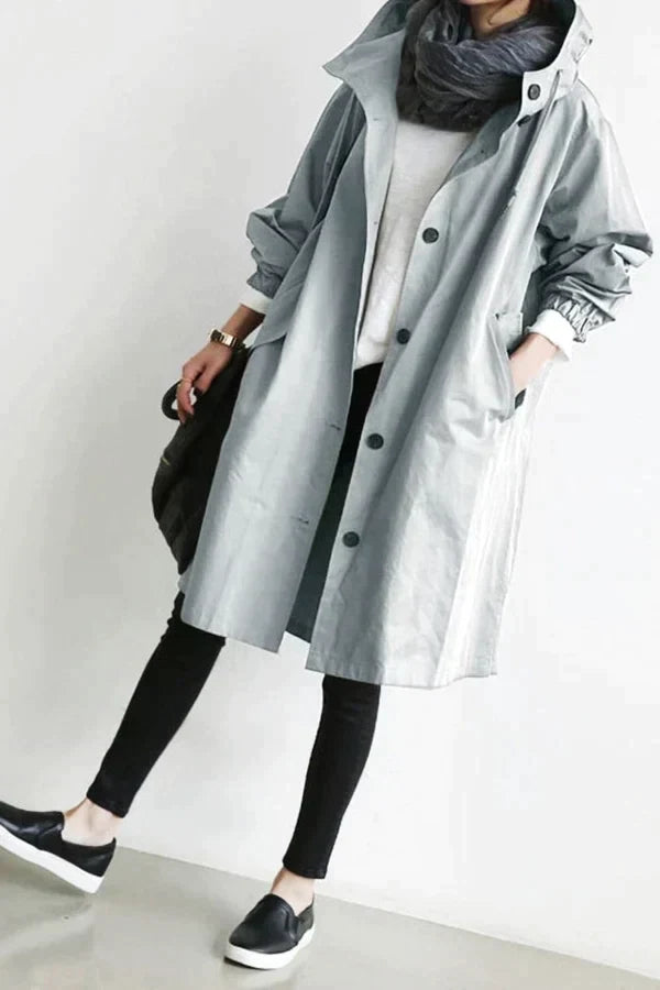 Trench imperméable | Style ample pour mi-saison