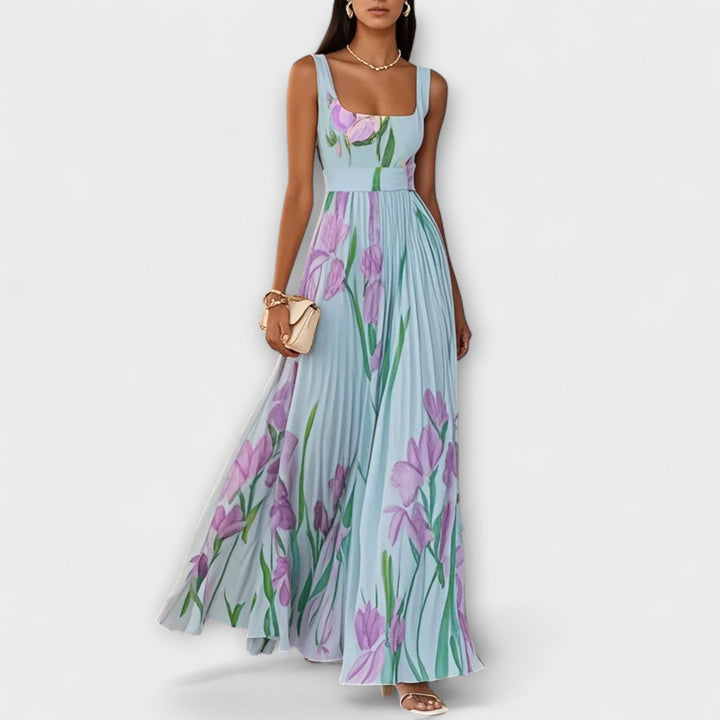 Robe longue fleurie | Élégance romantique été