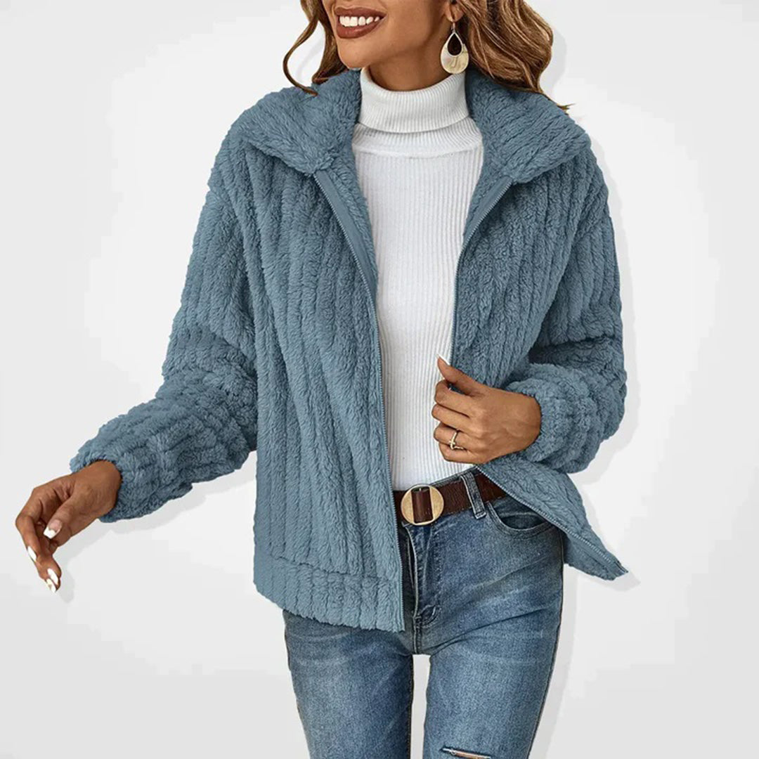 Veste polaire zippée avec col | Parfait pour les journées fraîches