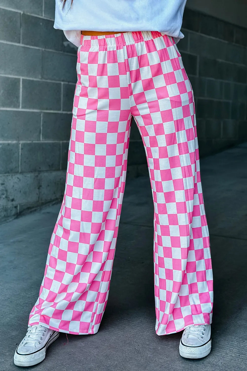 Pantalon large à carreaux | Style original et décontracté