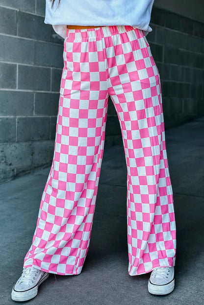 Pantalon large à carreaux | Style original et décontracté