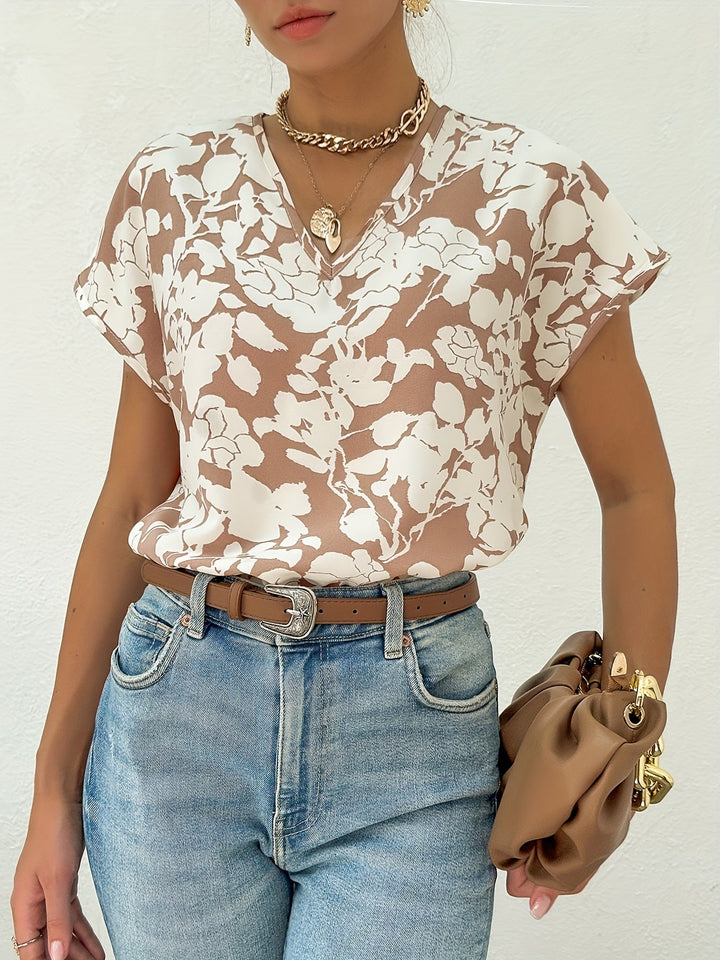 Blouse fluide imprimée | Élégance printanière