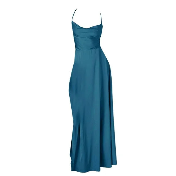 Robe longue sans manches | Élégance estivale pour occasions spéciales