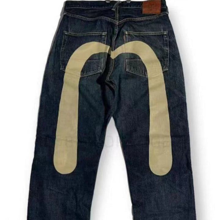 Jean baggy imprimé coloré | Look streetwear tendance