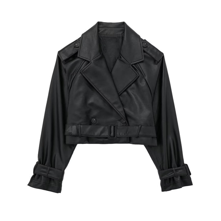 Veste en similicuir courte | Élégance urbaine