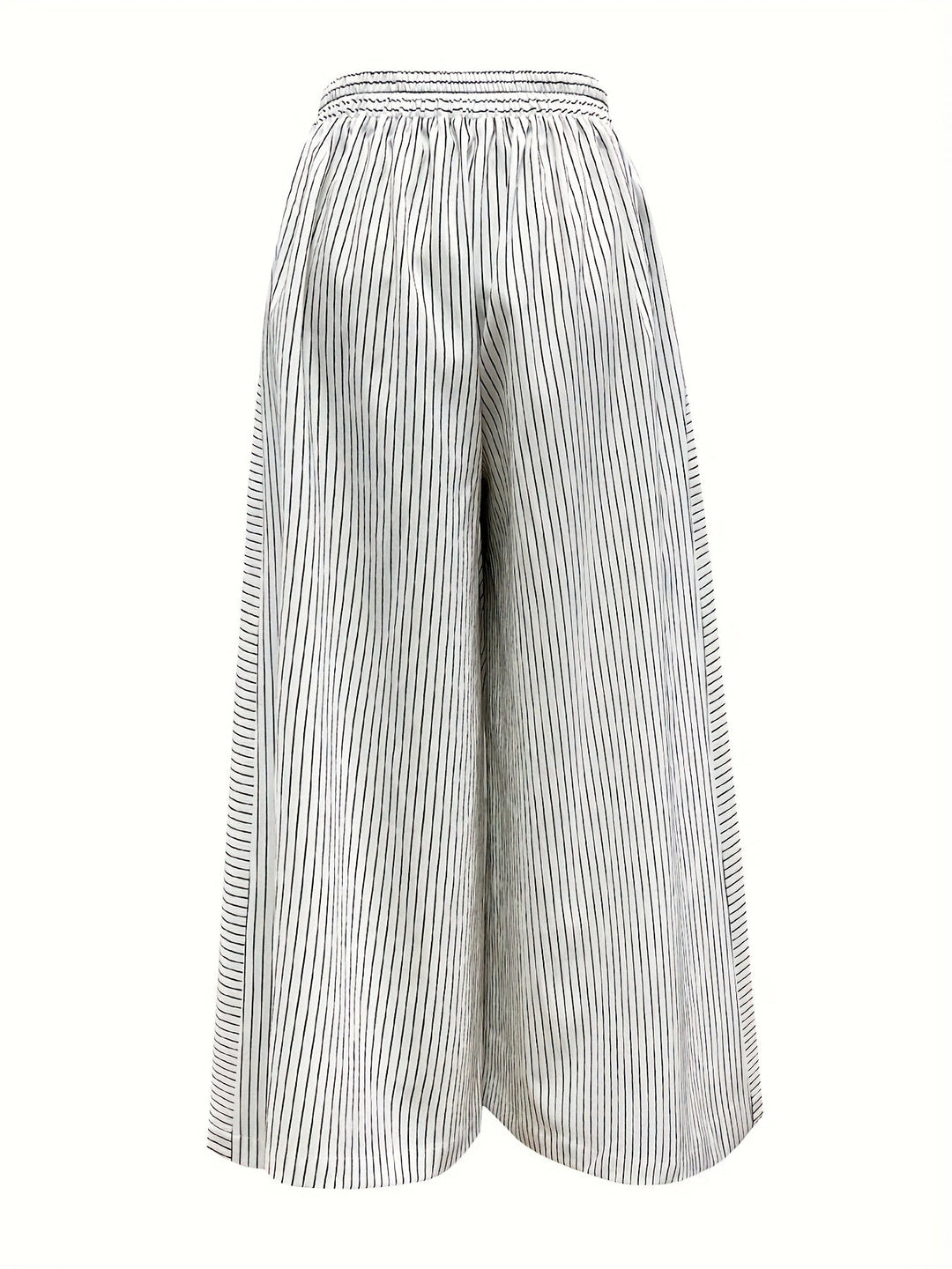Pantalon ample rayé | Élégance estivale