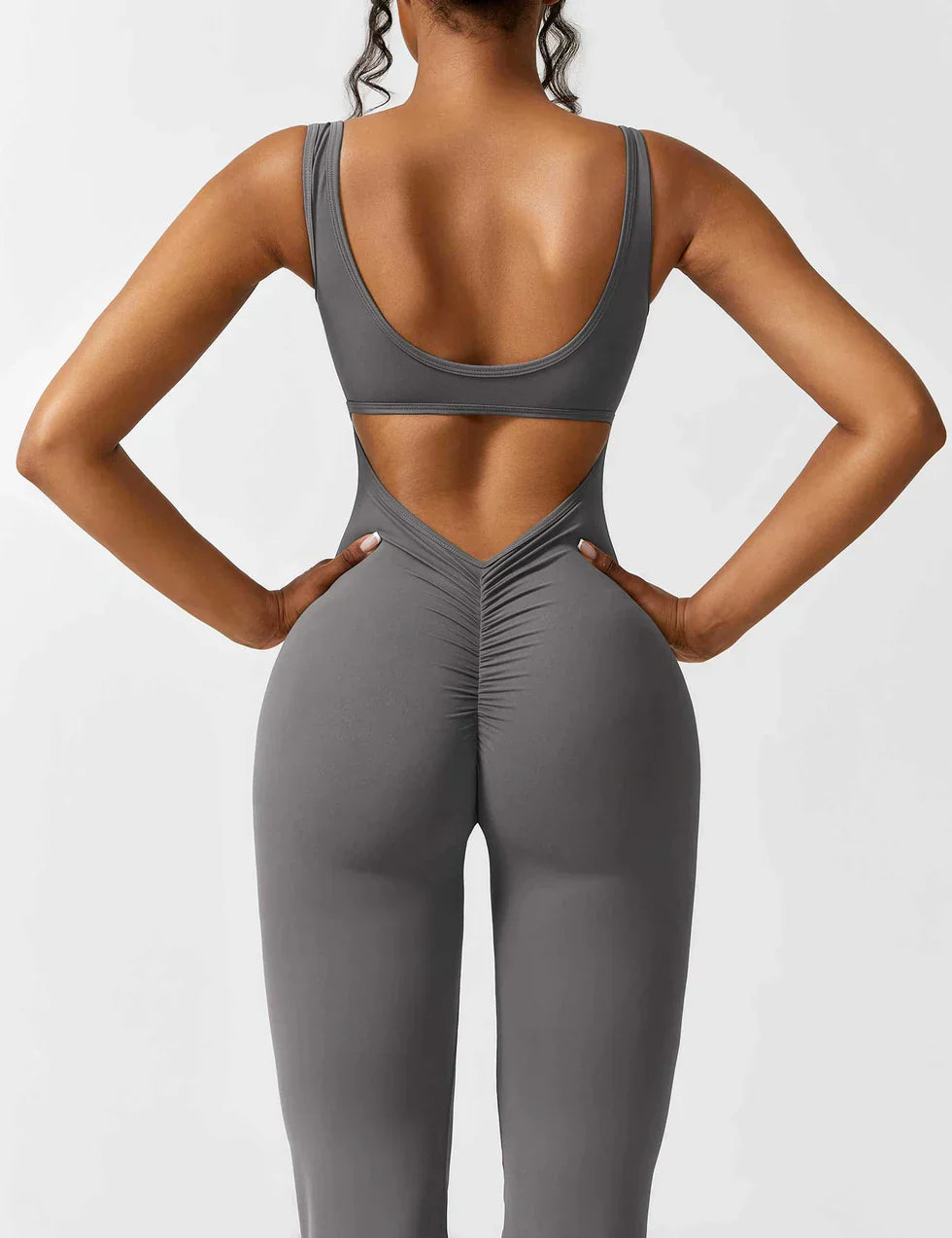 Combinaison sport dos ouvert évasée | Sculptant et élégance active