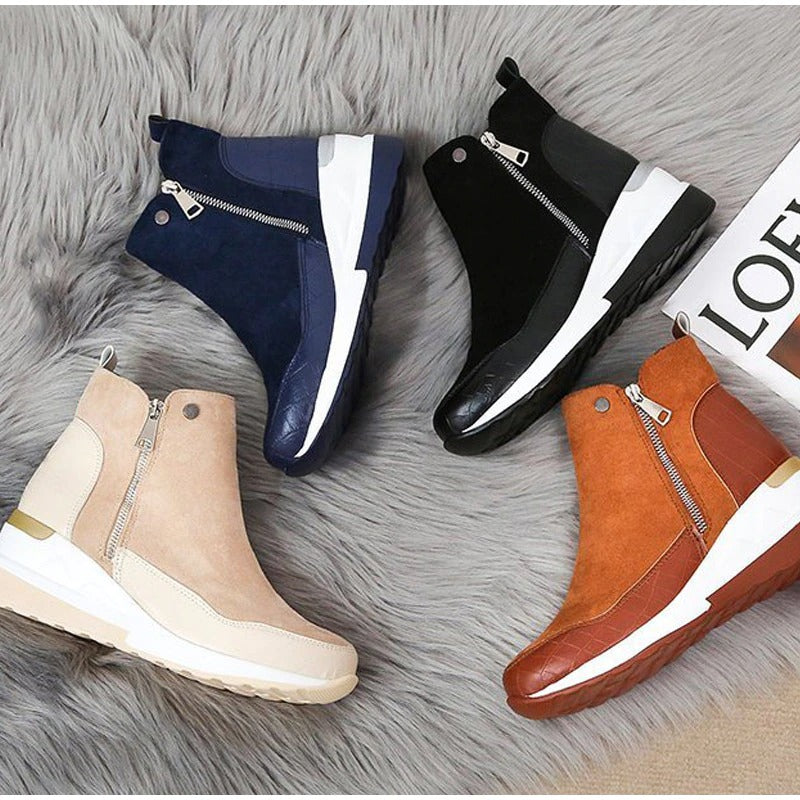 Bottines imperméables confortables pour femme | Idéales pour l'automne
