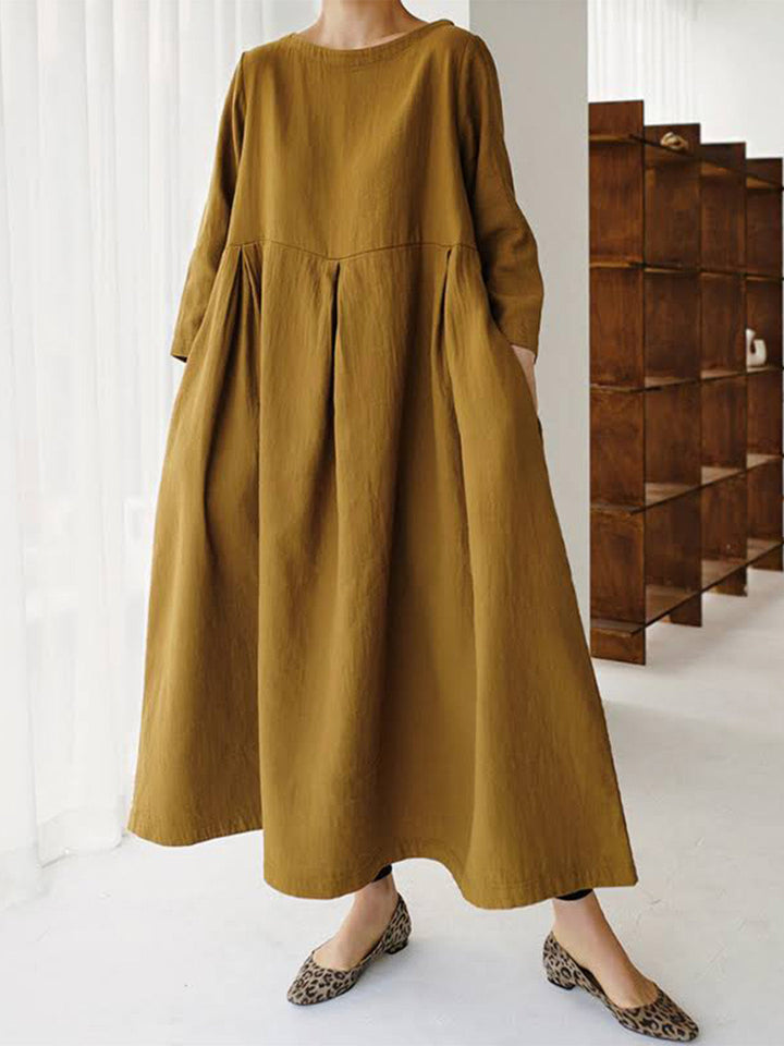 Robe longue ample minimaliste | Élégance légère pour l'été