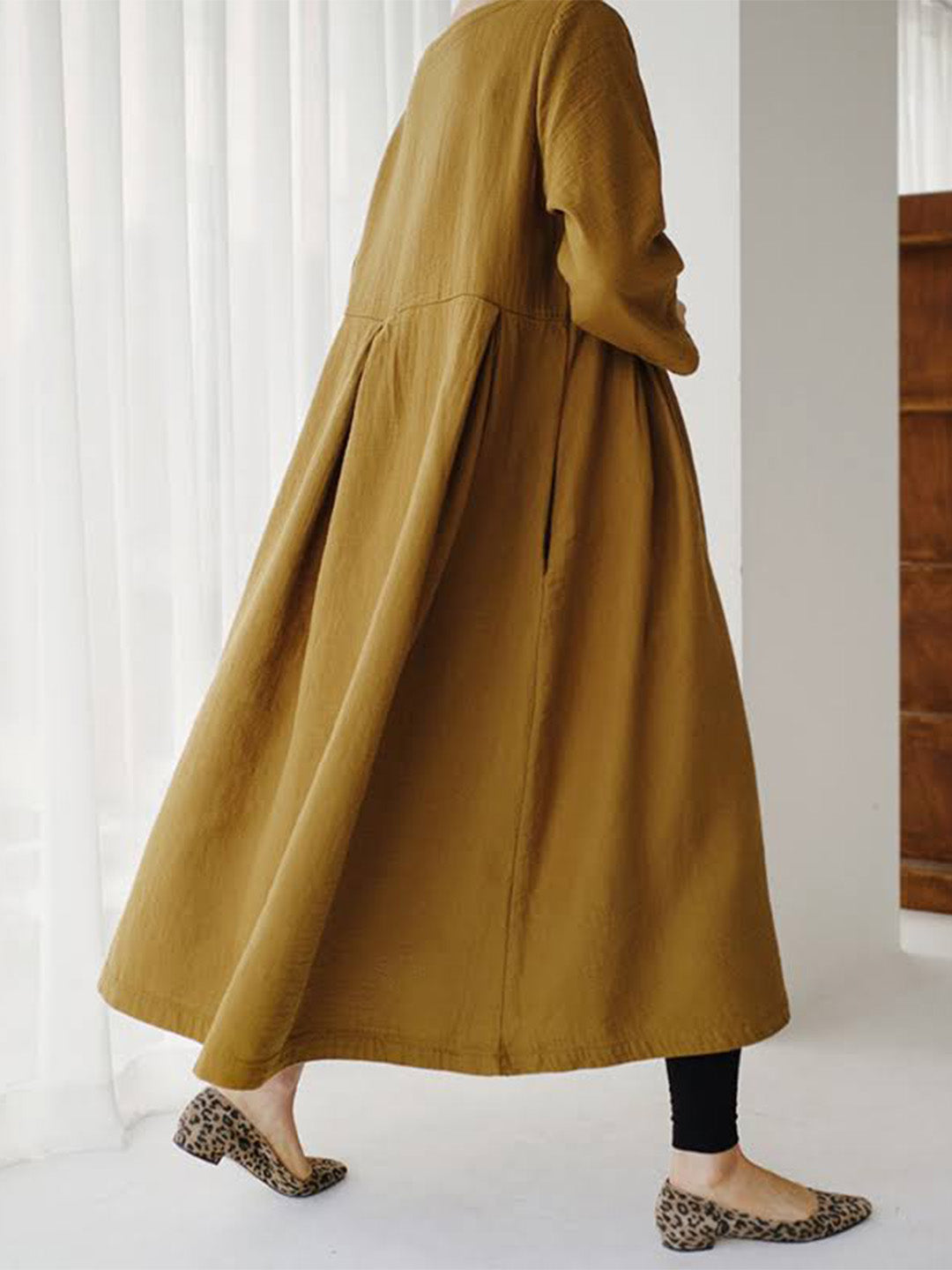 Robe longue ample minimaliste | Élégance légère pour l'été