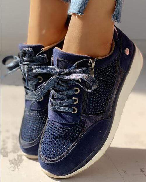 Baskets orthopédiques à strass | Maintien confortable au quotidien