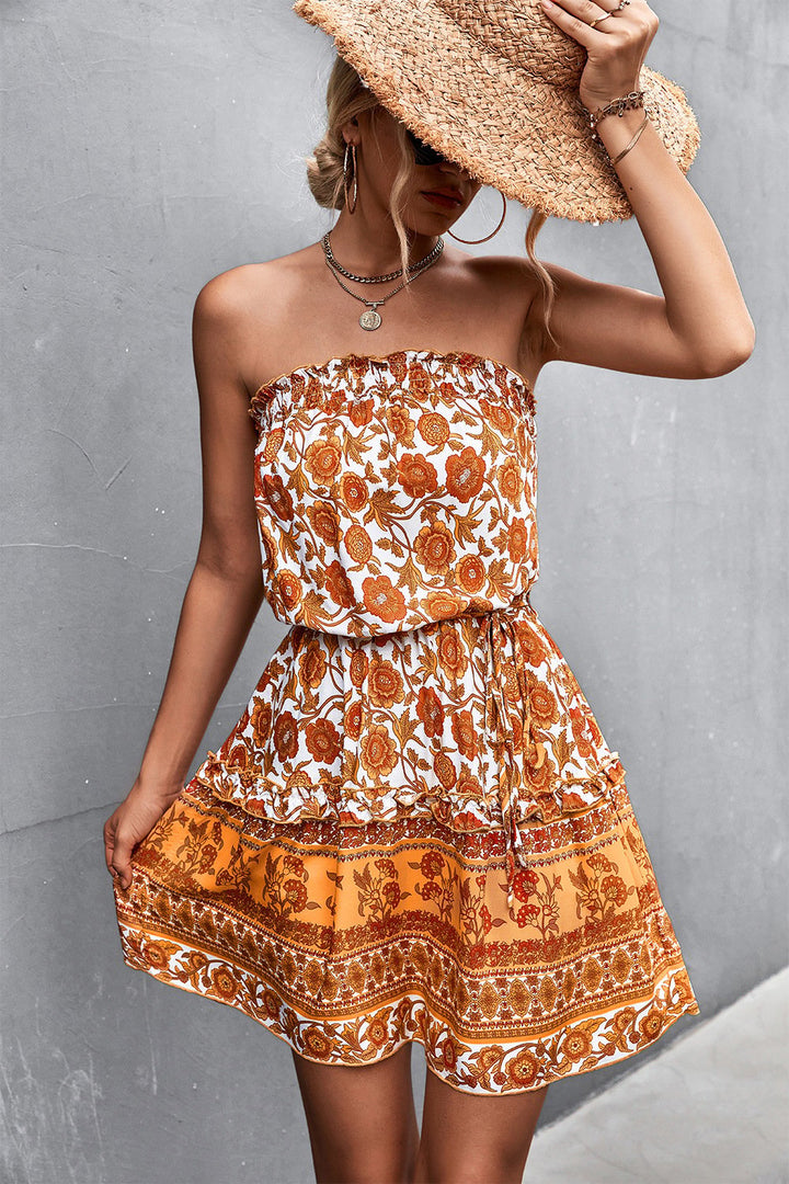 Robe bustier femme | Look estival floral
