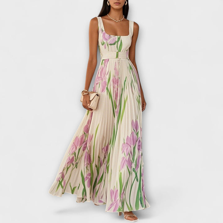 Robe longue fleurie | Élégance romantique été