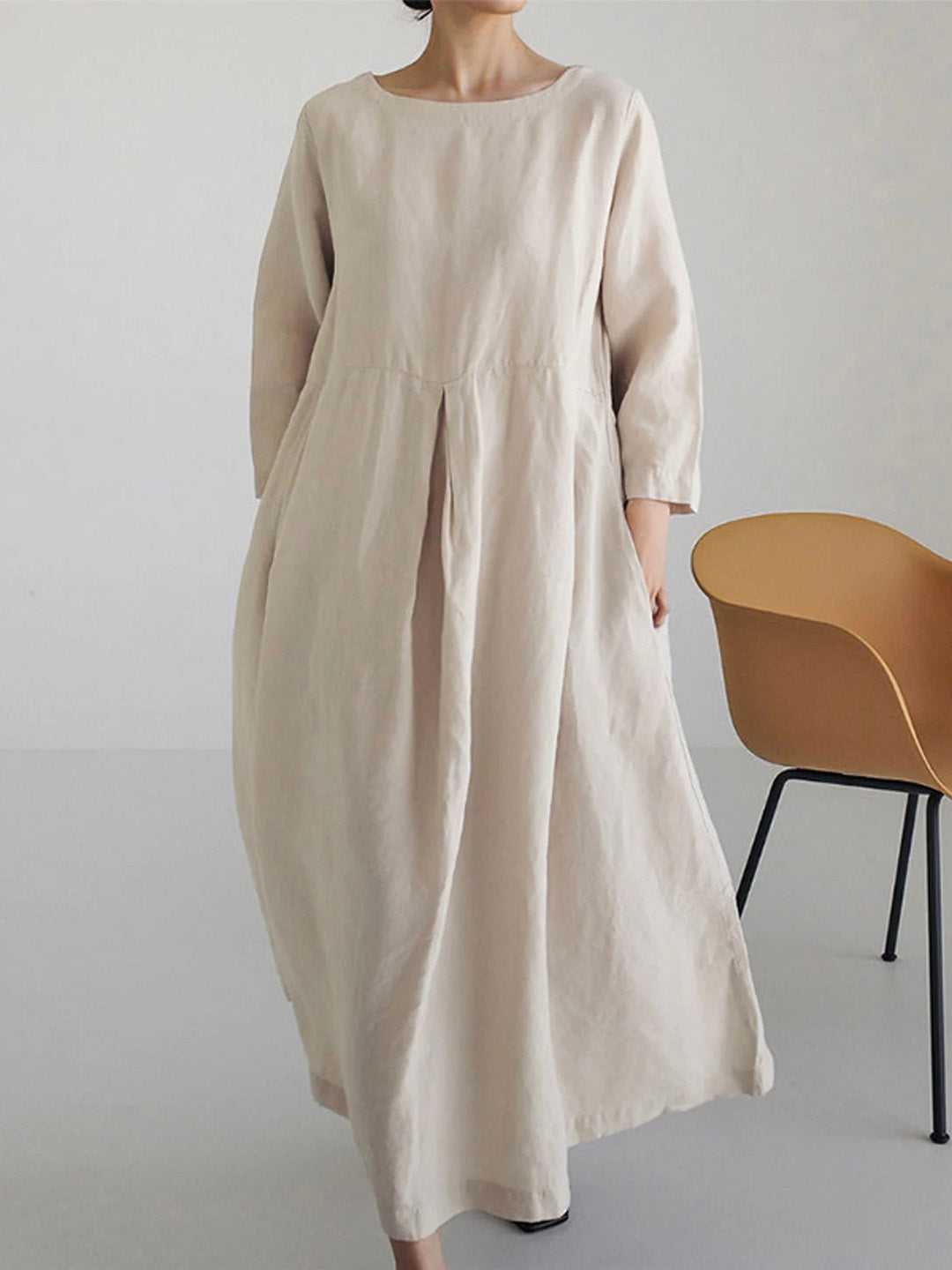 Robe longue ample minimaliste | Élégance légère pour l'été