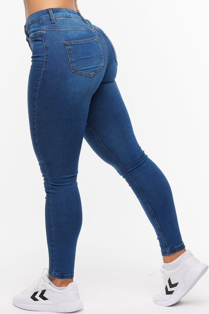 Jean skinny taille haute polyvalent | Confort au quotidien