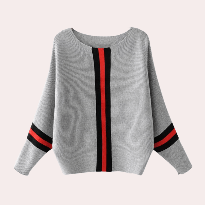 Pull ample à rayure verticale | Confort stylé