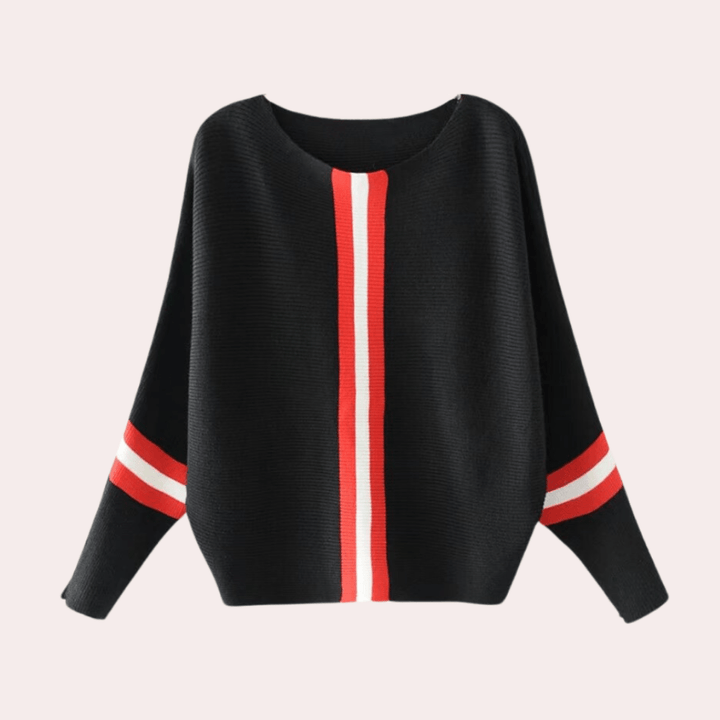Pull ample à rayure verticale | Confort stylé