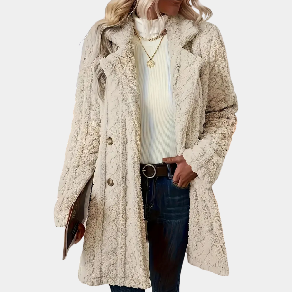 Manteau d'hiver en fausse fourrure torsadée | Élégance et chaleur réunies