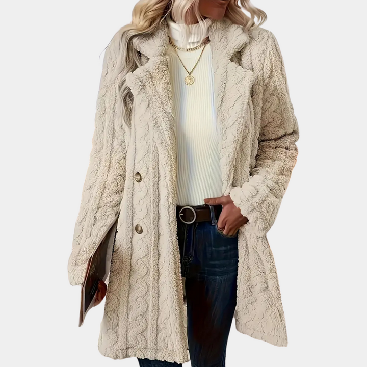 Manteau d'hiver en fausse fourrure torsadée | Élégance et chaleur réunies