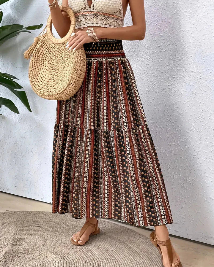 Jupe longue imprimée | Style estival et fluide