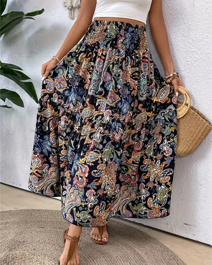 Jupe longue imprimée | Style estival et fluide