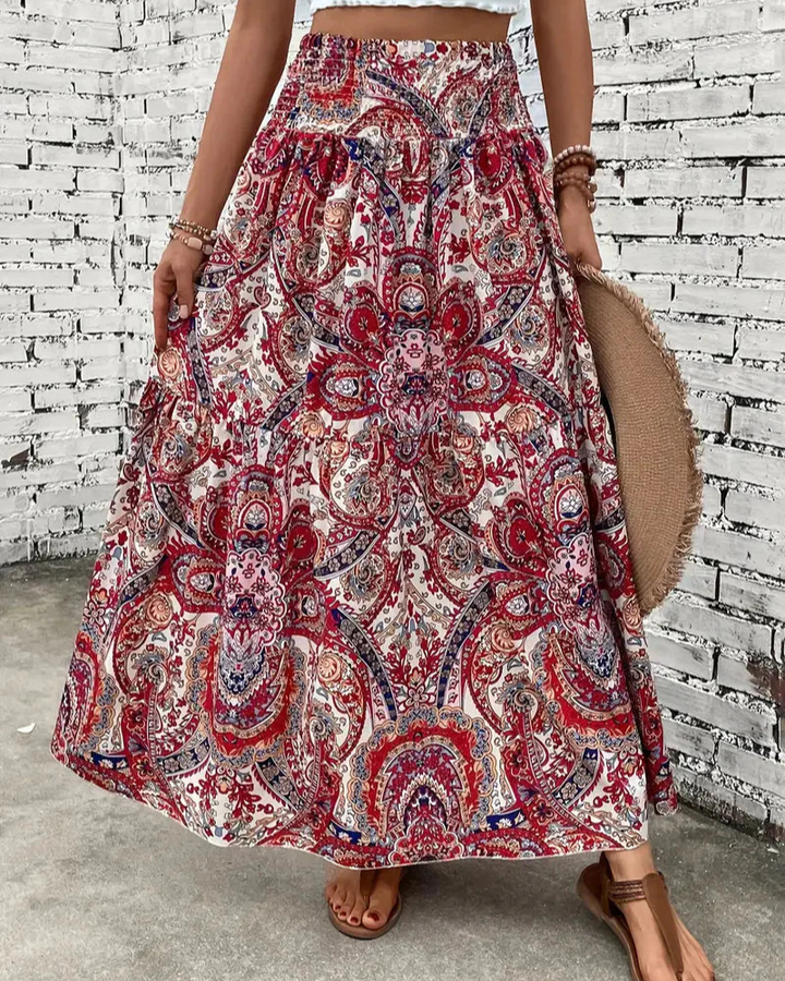 Jupe longue imprimée | Style estival et fluide