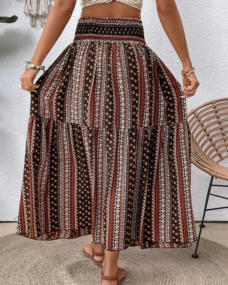 Jupe longue imprimée | Style estival et fluide