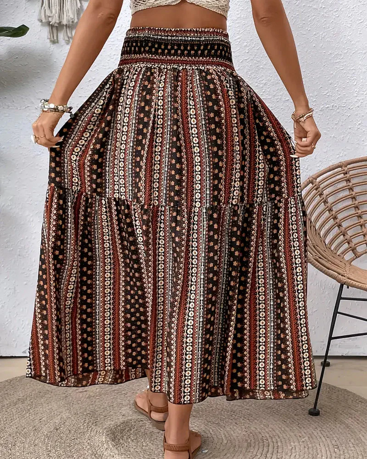 Jupe longue imprimée | Style estival et fluide