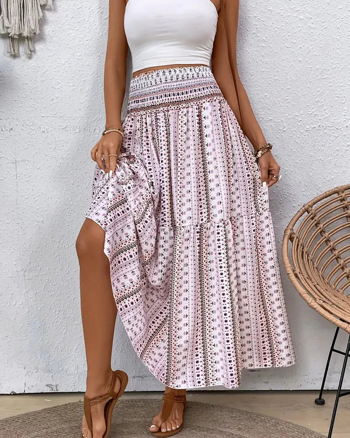 Jupe longue imprimée | Style estival et fluide