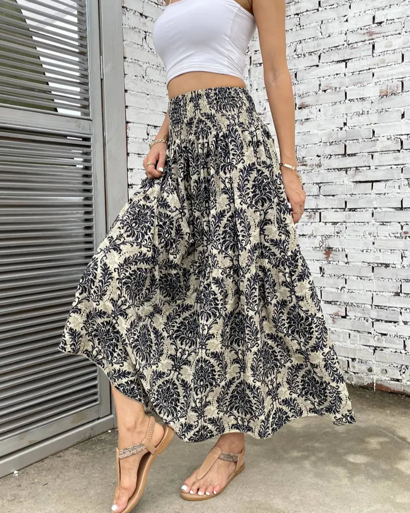 Jupe longue imprimée | Style estival et fluide