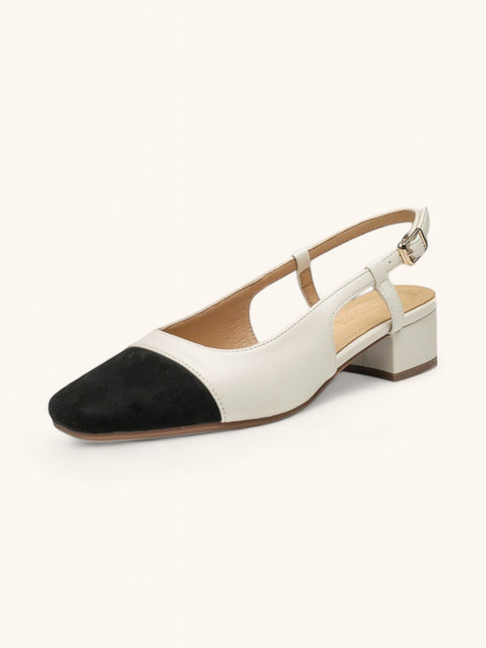 Ballerines à petit talon avec bride arrière | Confort chic pour tous les jours