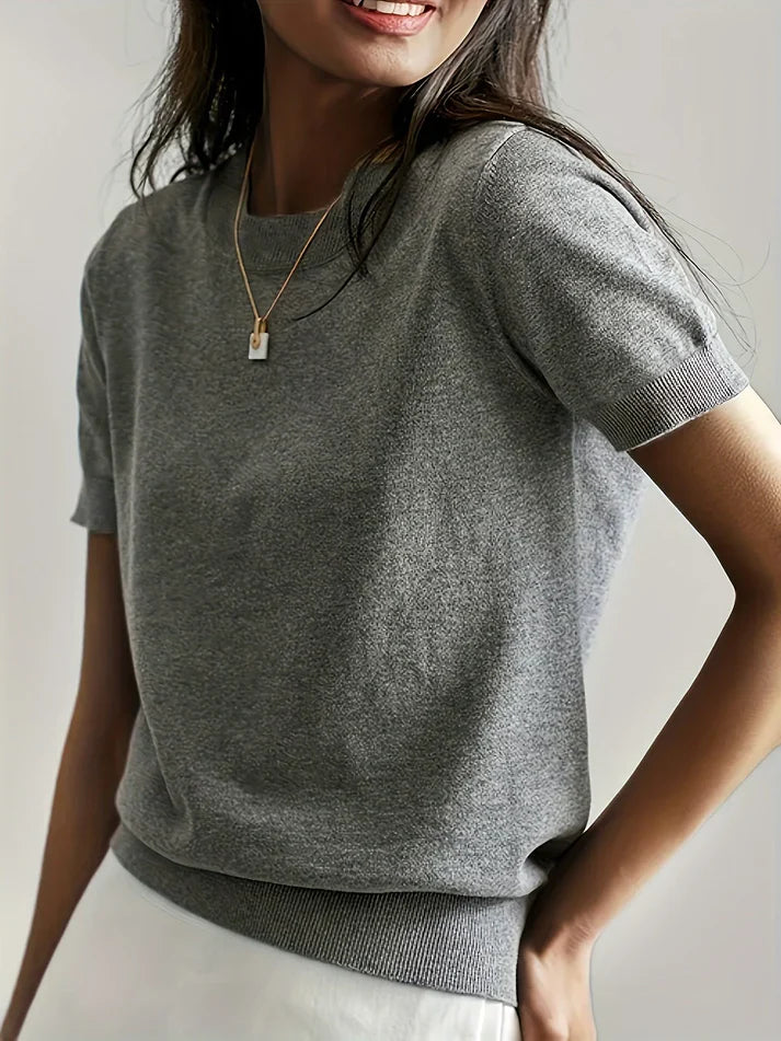 Pull léger à manches courtes | Parfait pour le printemps